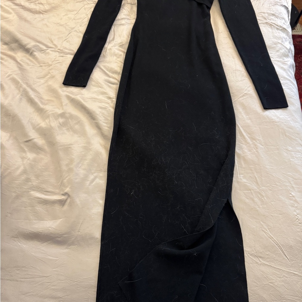 Elegant Black Long Sleeve Dress